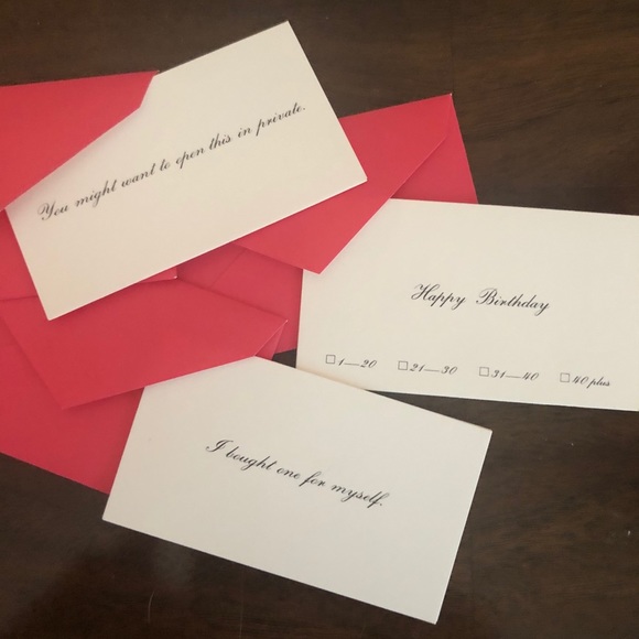 3/$15 🖤 kate spade ♠️ Mini Birthday Note Cards
